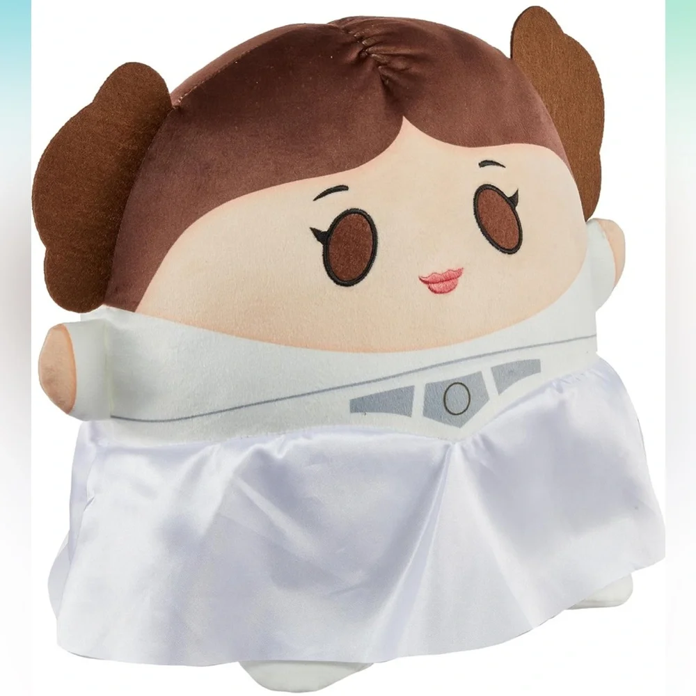 New Mattel Star Wars Princess Leia, Soft Rounded Pillow Collectible, 10-inch - Picture 3 of 4